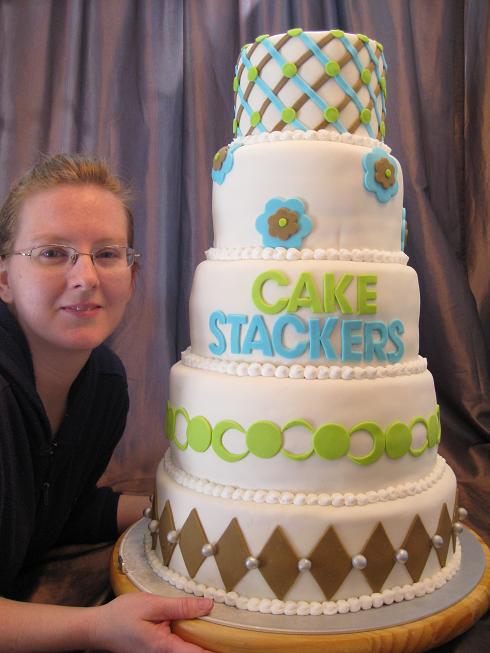 Cake Stackers turns the tiered wedding cake stands world upside down